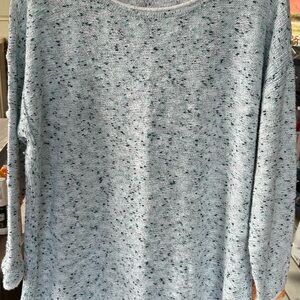 Talbots Light Blue Speckled Sweater
